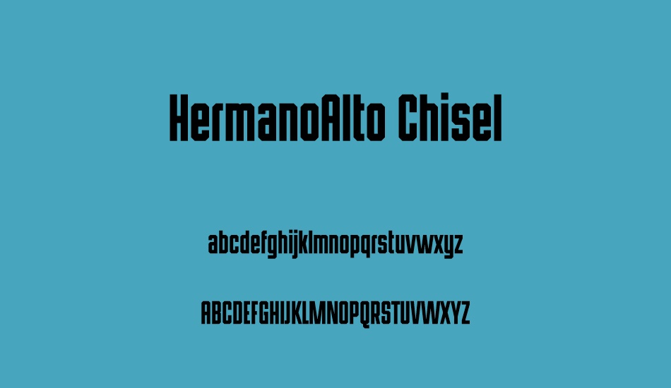 hermanoalto-chisel font