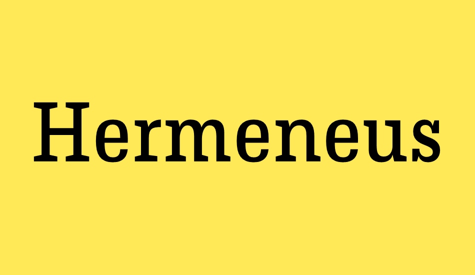 hermeneusone font big