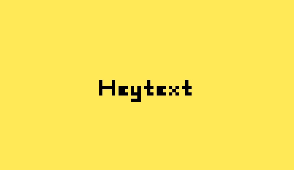 heytext font big