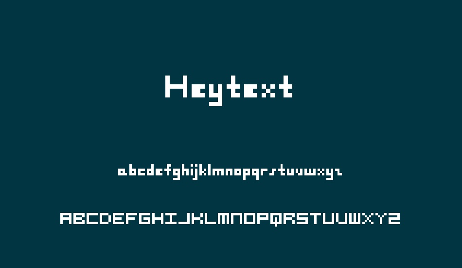 heytext font