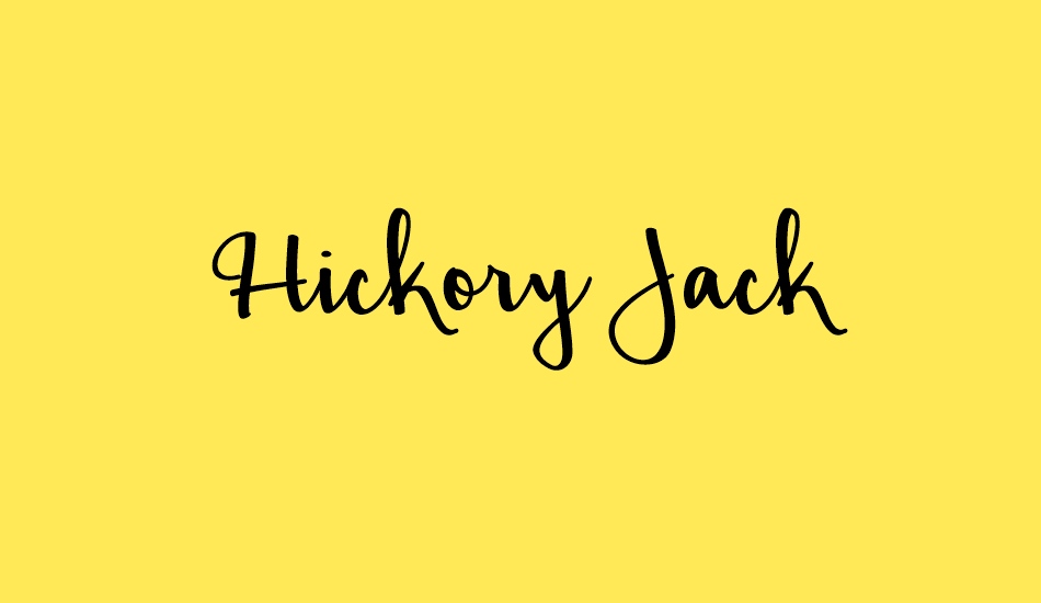 hickory-jack font big