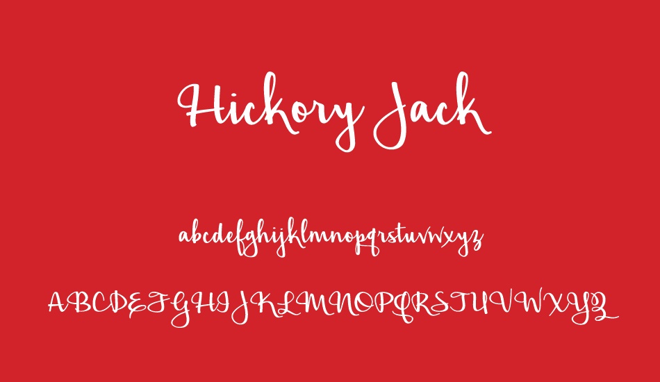 hickory-jack font