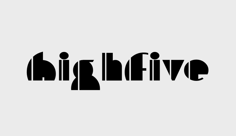 highfive font big