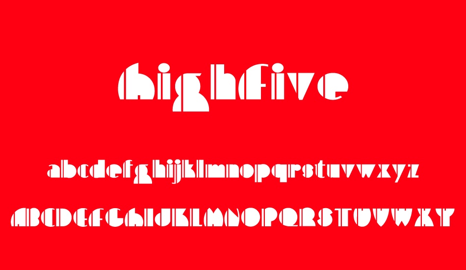 highfive font