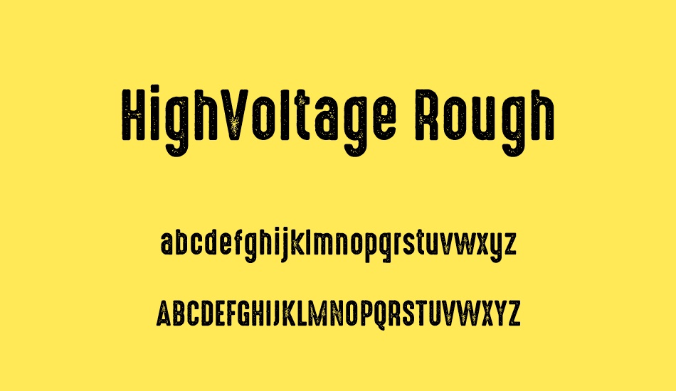 highvoltage-rough font
