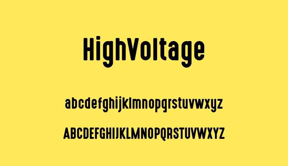 highvoltage font