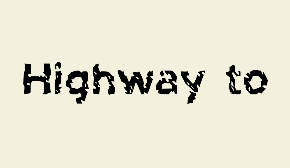 highway-to-heck font big