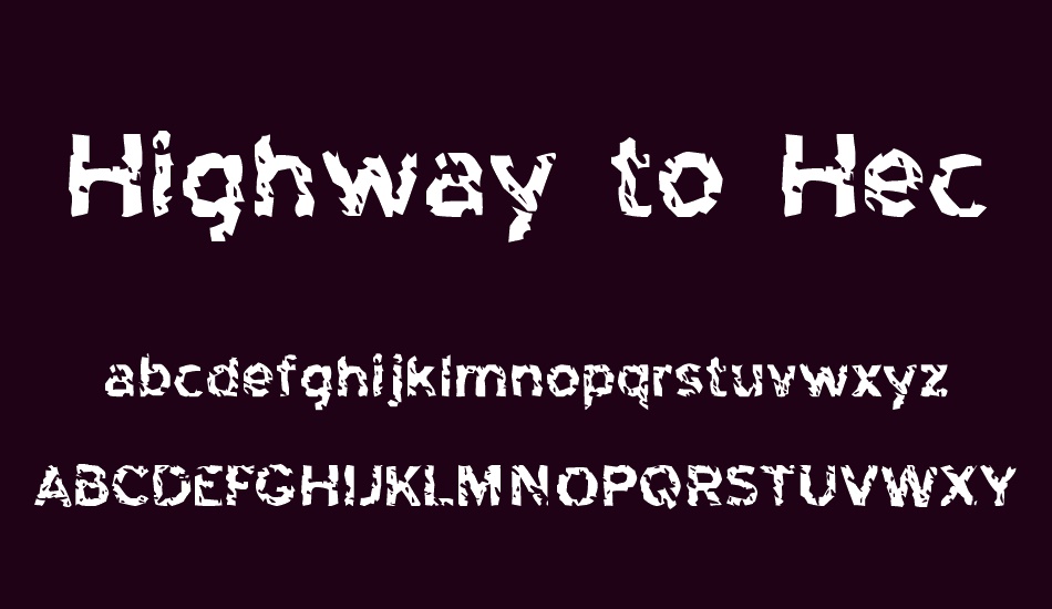 highway-to-heck font