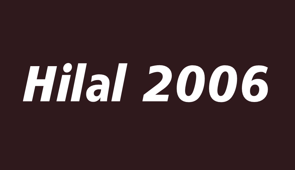 hilal-2006 font big