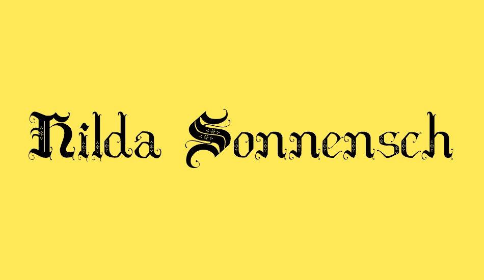 hilda-sonnenschein font big