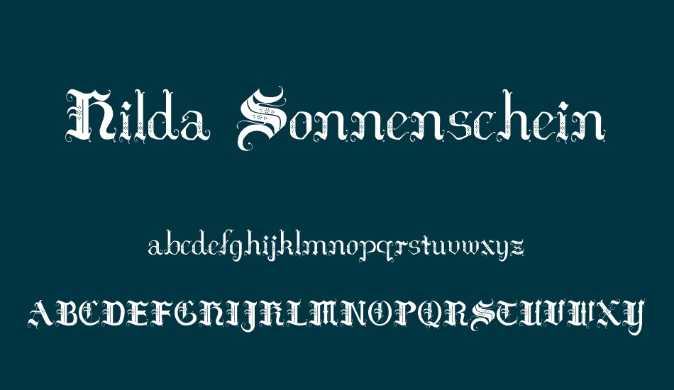 hilda-sonnenschein font