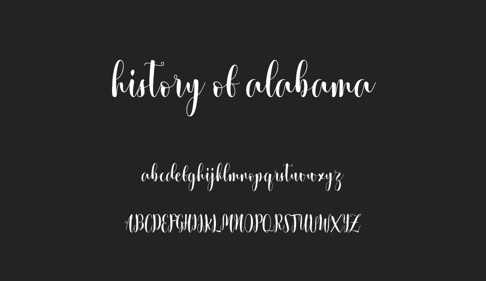 history-of-alabama font