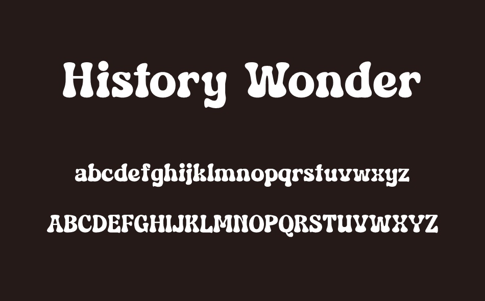 History Wonder font