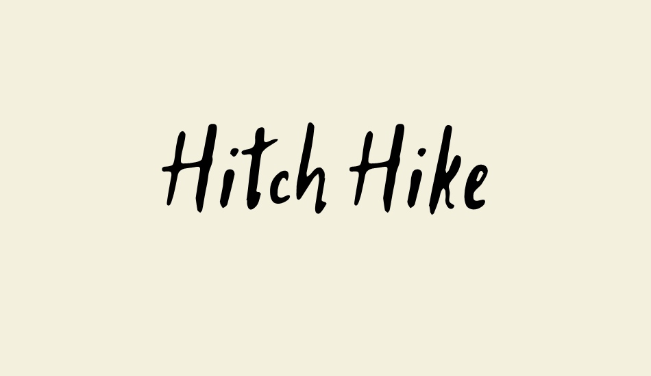 hitch-hike font big