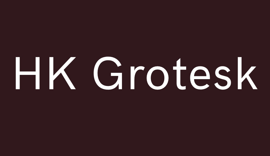 hk-grotesk font big