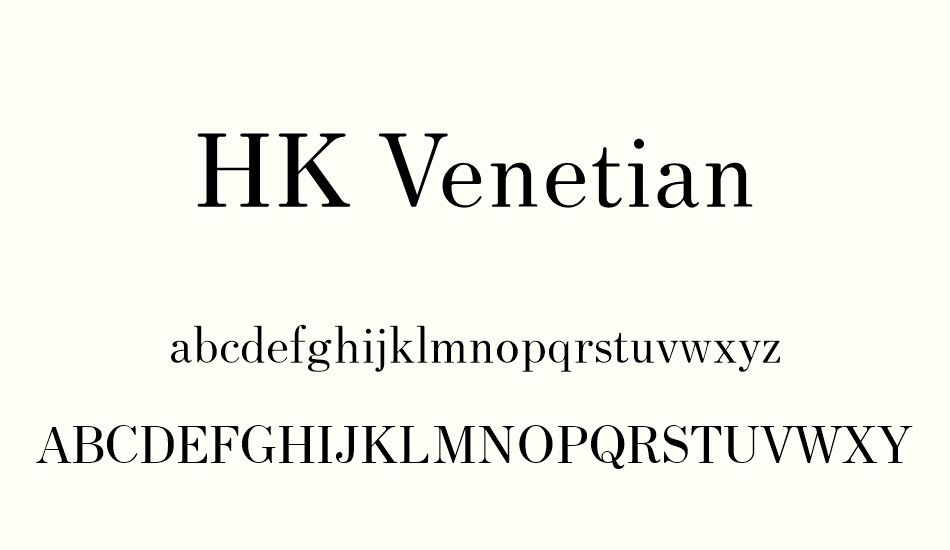 hk-venetian font