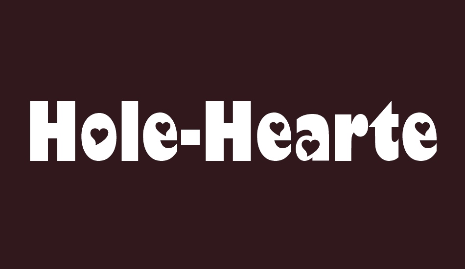 hole-hearted font big