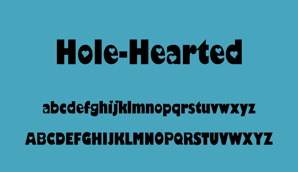 hole-hearted font