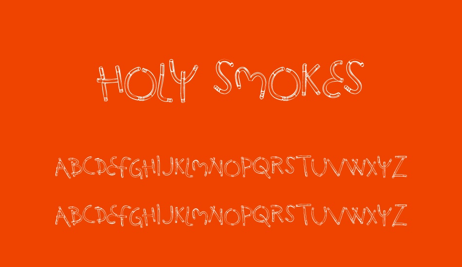 holy-smokes font