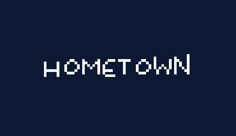 hometown font big