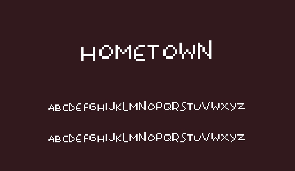 hometown font