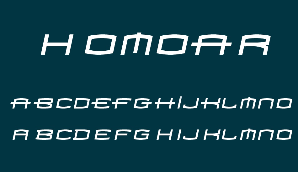 homoarakhn font