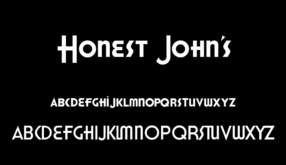 honest-johns font