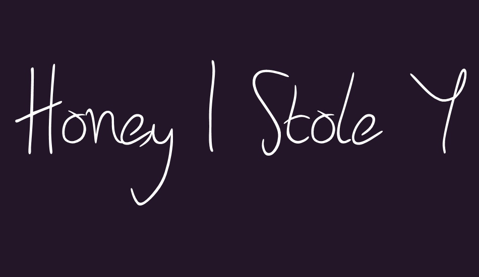 honey-ı-stole-your-jumper font big