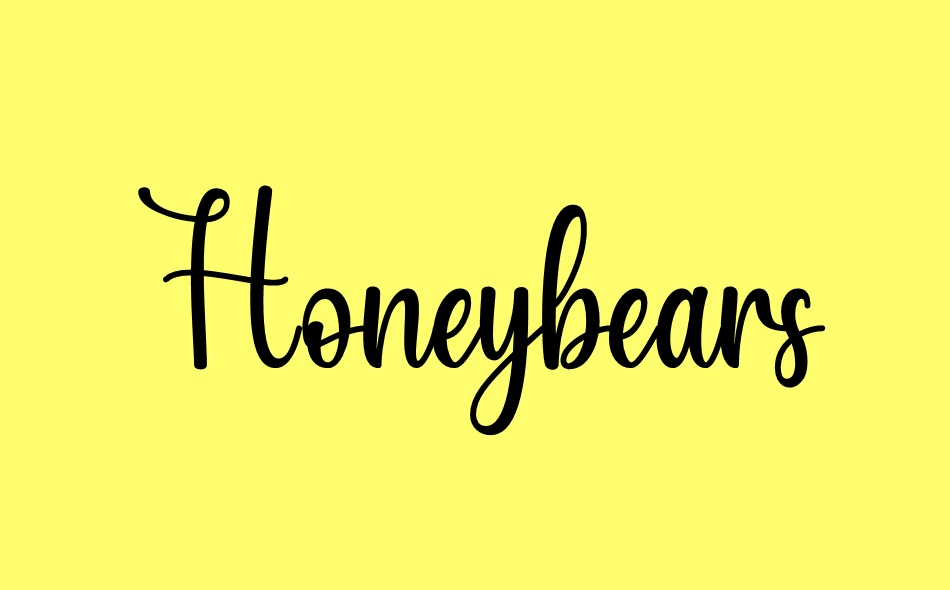 Honeybears font big