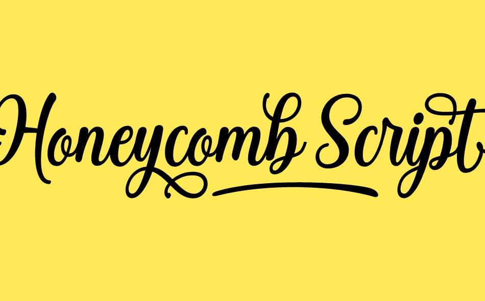 Honeycomb Script font big