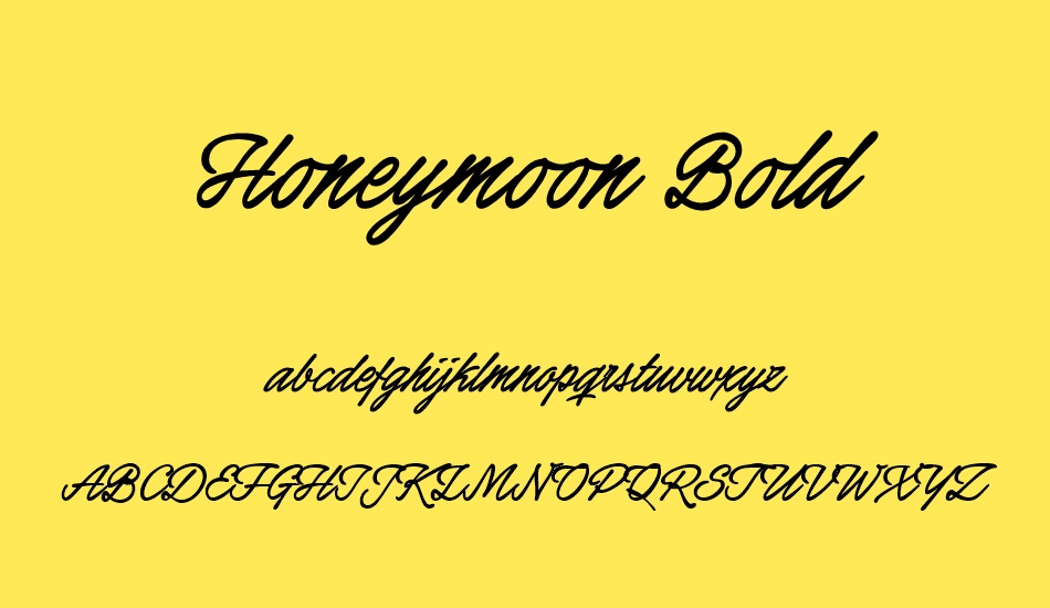 honeymoon-bold-personal-use font