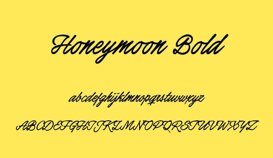 honeymoon-bold-personal-use font