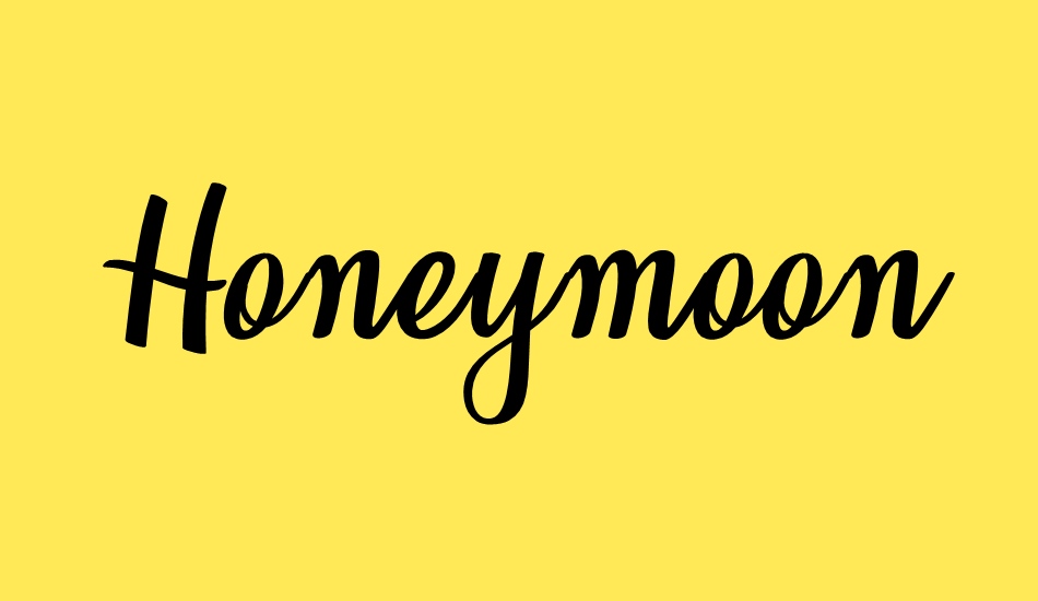 honeymoon-personal-use font big