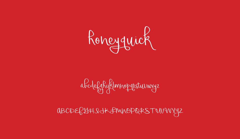 honeyquick font