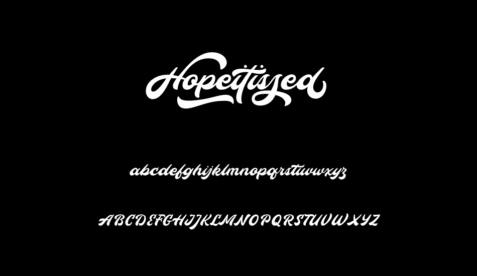 hopeitissed font