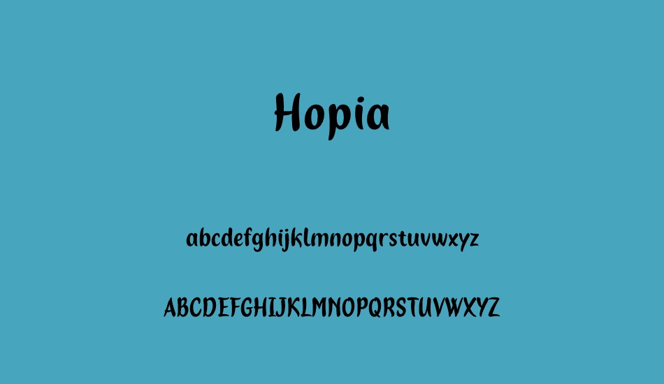 hopia font