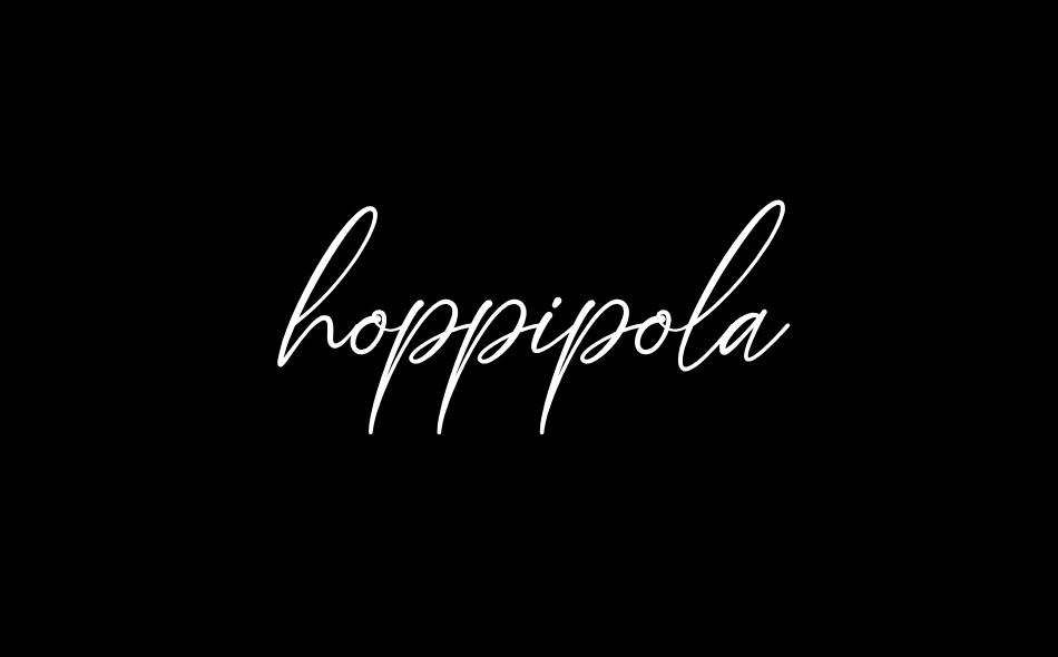 Hoppipola font big