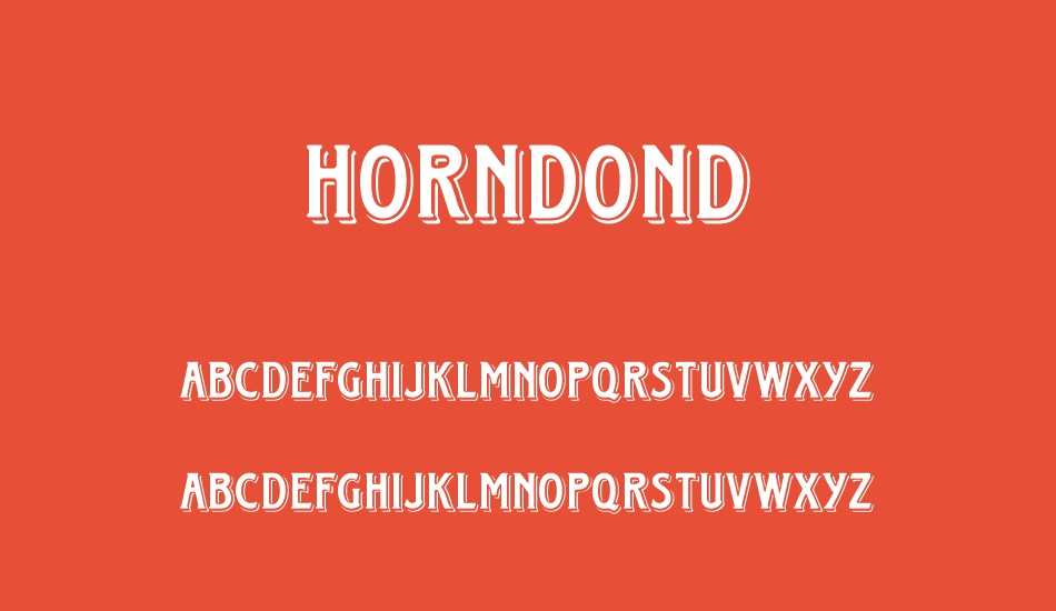 horndond font