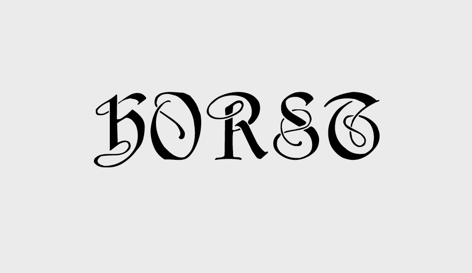 horst font big