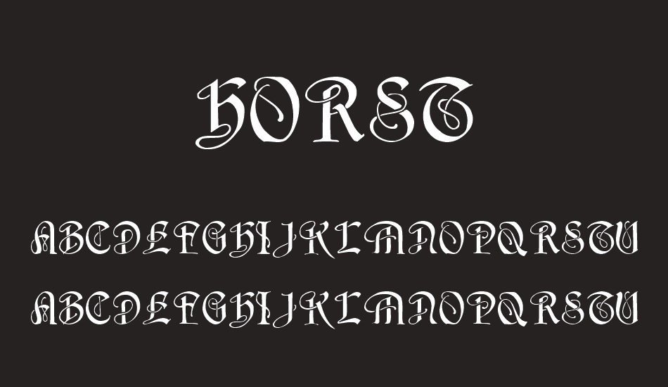 horst font