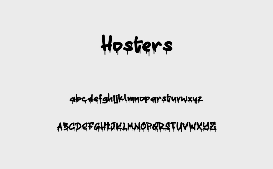 Hosters font