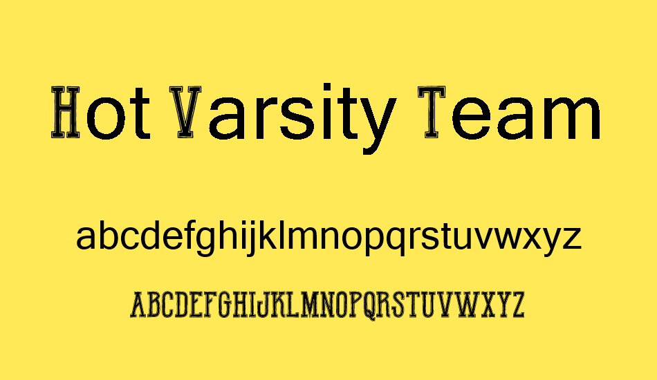 hot-varsity-team-demo font