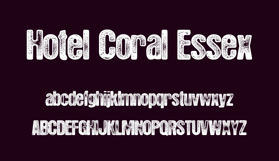 hotel-coral-essex font