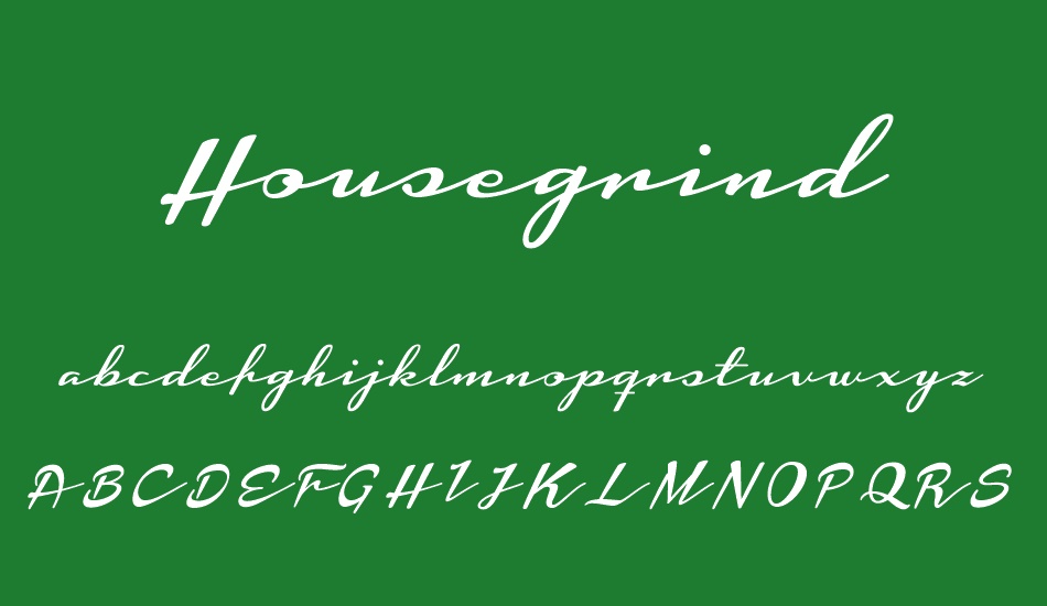 housegrind-personal-use-only font