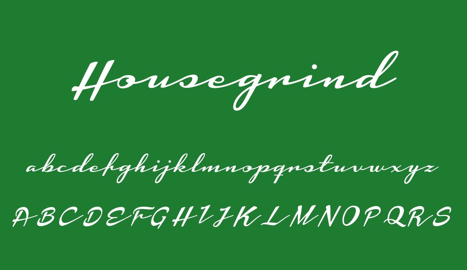 housegrind-personal-use-only font