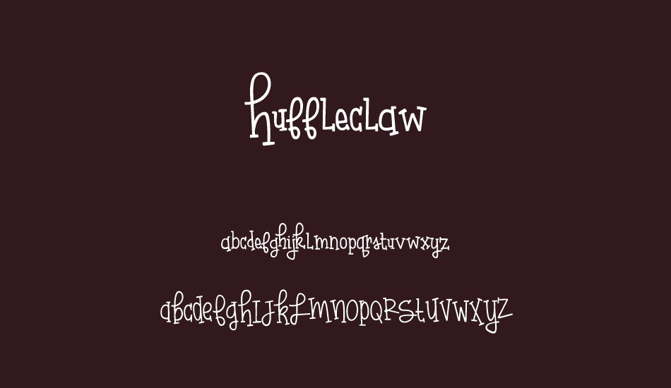 huffleclaw font