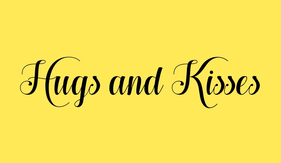 hugs-and-kisses-xoxo-demo font big