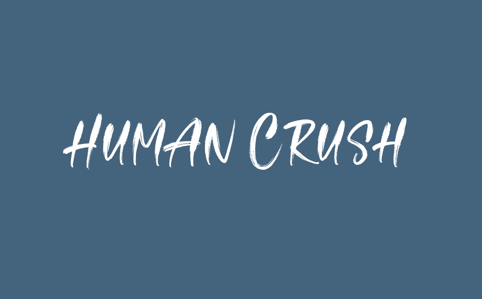 Human Crush font big