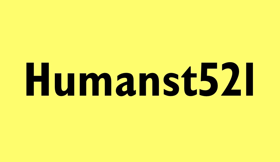 humanst521-cn-bt font big