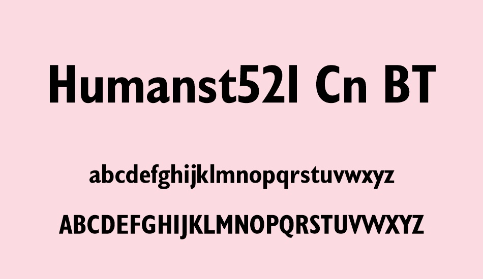 humanst521-cn-bt font